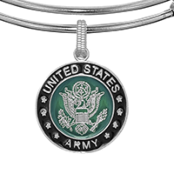 U.S. ARMY 7" Slide Charm Bracelet - by Angelica - Picture 5 of 8